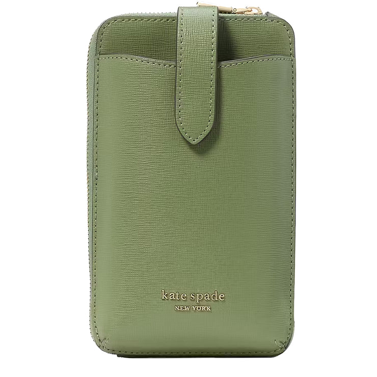 Front View of Kate Spade Morgan North South Crossbody Bag - Cedar Stand KE348