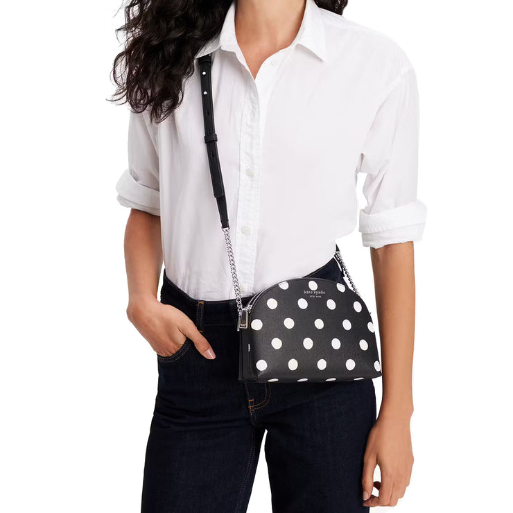 Buy Kate Spade Morgan Sunshine Dot Double-zip Dome Crossbody Bag in Black Multi KF564 Online in Singapore | PinkOrchard.com