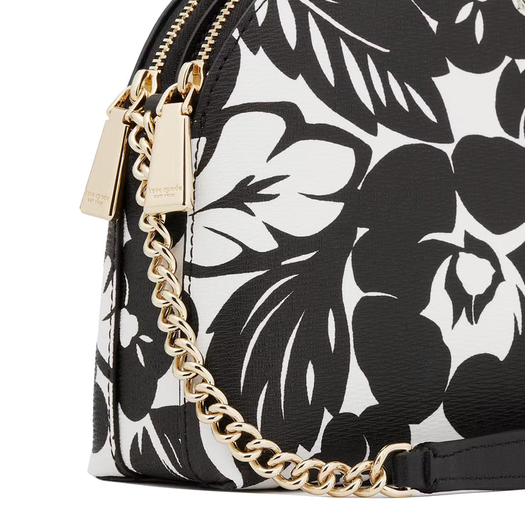 Buy Kate Spade Morgan Tropical Foliage Double Zip Dome Crossbody Bag in Black Multi KH142 Online in Singapore | PinkOrchard.com