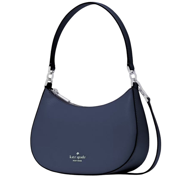 Side View of Kate Spade Paige Convertible Crossbody Bag - Parisian Navy KK983
