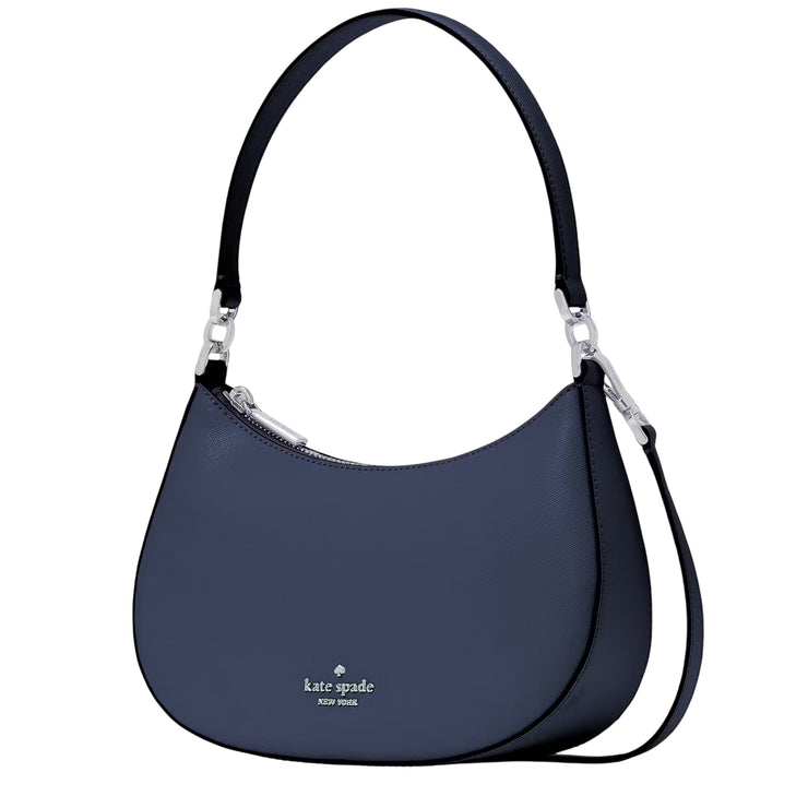 Side View of Kate Spade Paige Convertible Crossbody Bag - Parisian Navy KK983