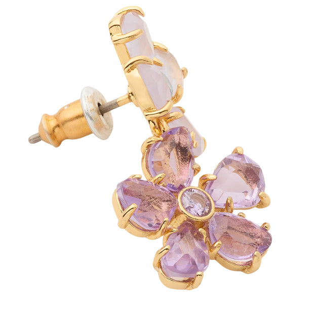 Closeup of Kate Spade Paradise Double Drop Earrings - Multi KL505