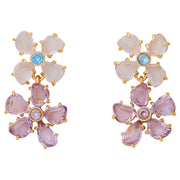 Front View of Kate Spade Paradise Double Drop Earrings - Multi KL505