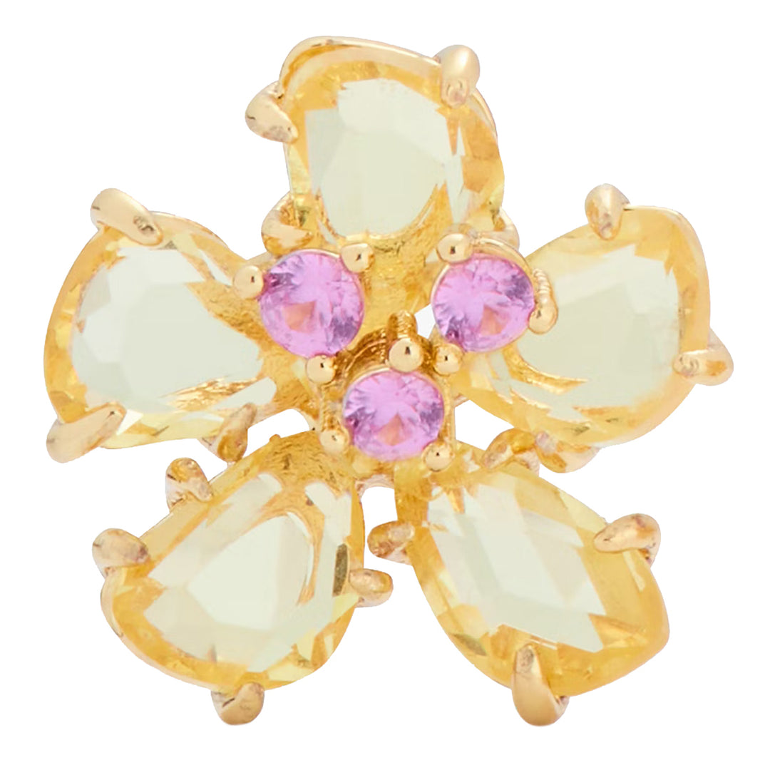 Buy Kate Spade Paradise Flower Studs Earrings in Yellow