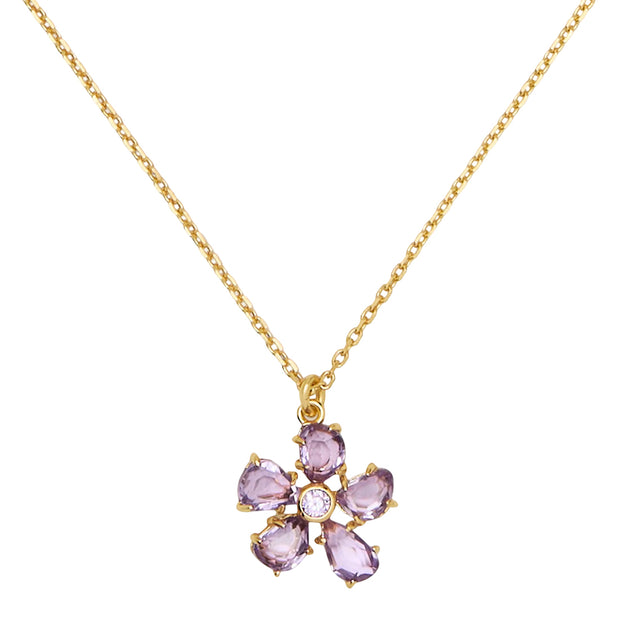 Front View of Kate Spade Paradise Mini Pendant Necklace - Multi KL455