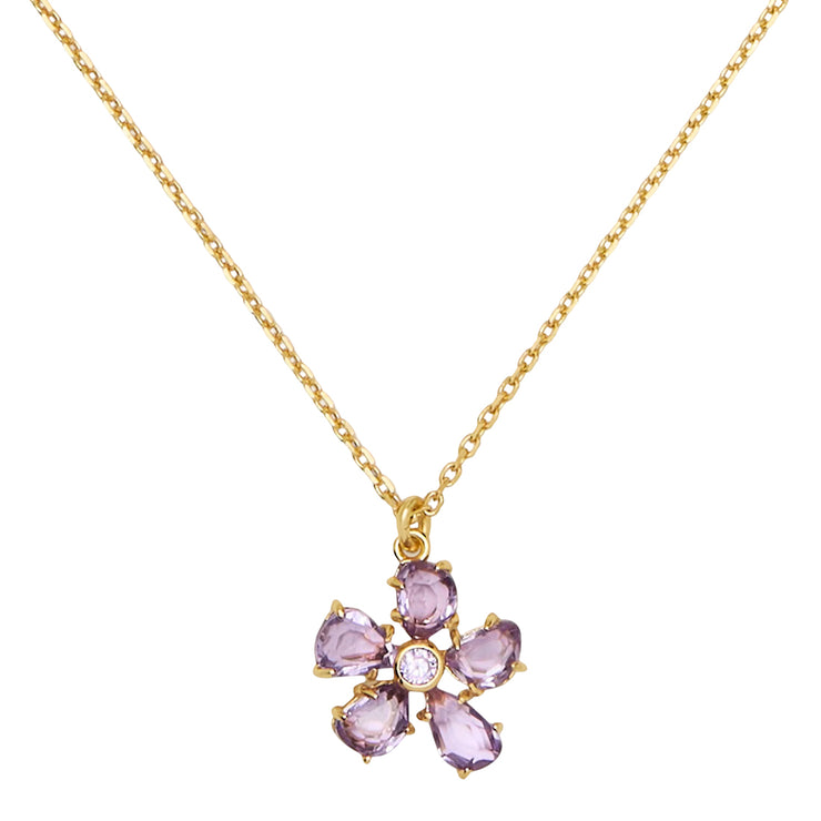 Front View of Kate Spade Paradise Mini Pendant Necklace - Multi KL455