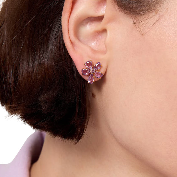 Model Wearing Kate Spade Paradise Studs Earrings - Multi KL456