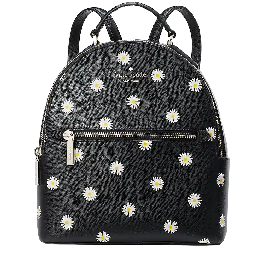 Kate Spade Perry Leather Small Backpack Bag in Black Multi ka686 –