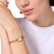 Model Wearing Kate Spade Phoebe Turnlock Bracelet - Gold/ Silver KL506