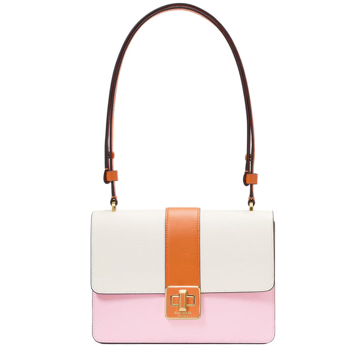Front View of Kate Spade Phoebe Turnlock Shoulder Bag - Pink Horizon Multi KK138