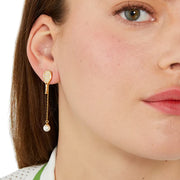 Buy Kate Spade Queen Of The Court Tennis Linear Earrings in Clear/ Gold kg177 Online in Singapore | PinkOrchard.com