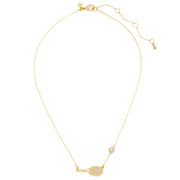 Buy Kate Spade Queen Of The Court Tennis Pendant Necklace in Clear/ Gold kg176 Online in Singapore | PinkOrchard.com