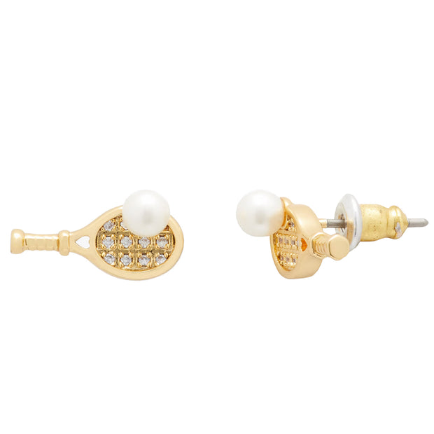 Buy Kate Spade Queen Of The Court Tennis Stud Earrings in Clear/ Gold kg172 Online in Singapore | PinkOrchard.com
