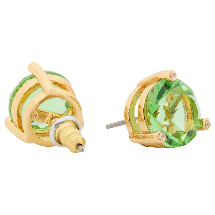 Side & Back View of Kate Spade Rise And Shine Studs Earrings - Peridot KL122