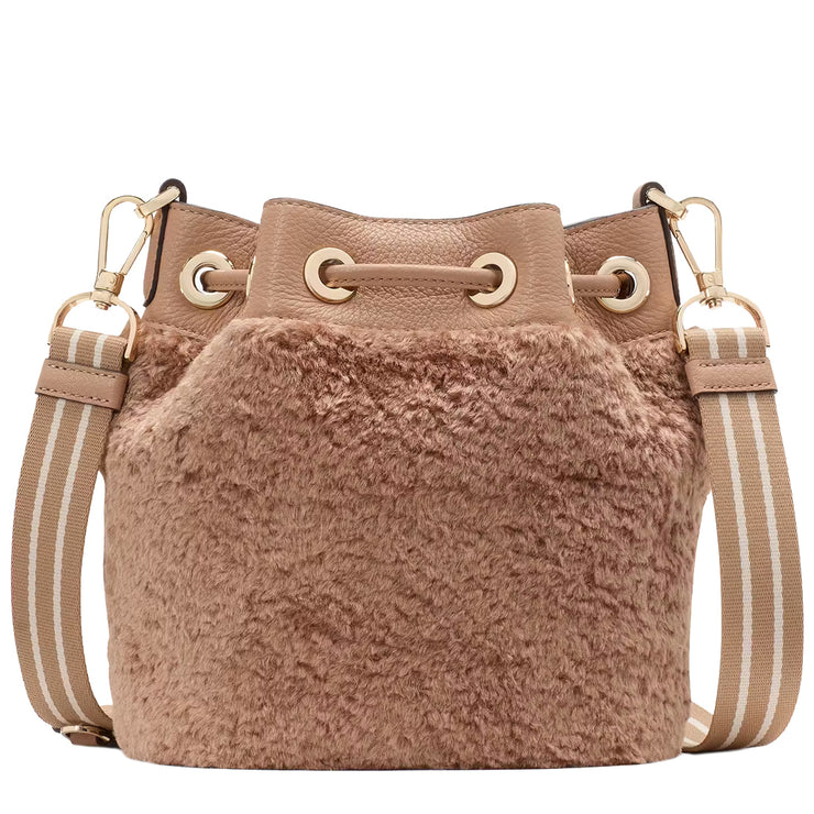 Buy Kate Spade Rosie Faux Fur Small Bucket Bag in Light Fawn KI892 Online in Singapore | PinkOrchard.com