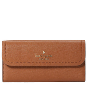 Kate Spade Rosie Large Flap Wallet in Warm Gingerbread KB014