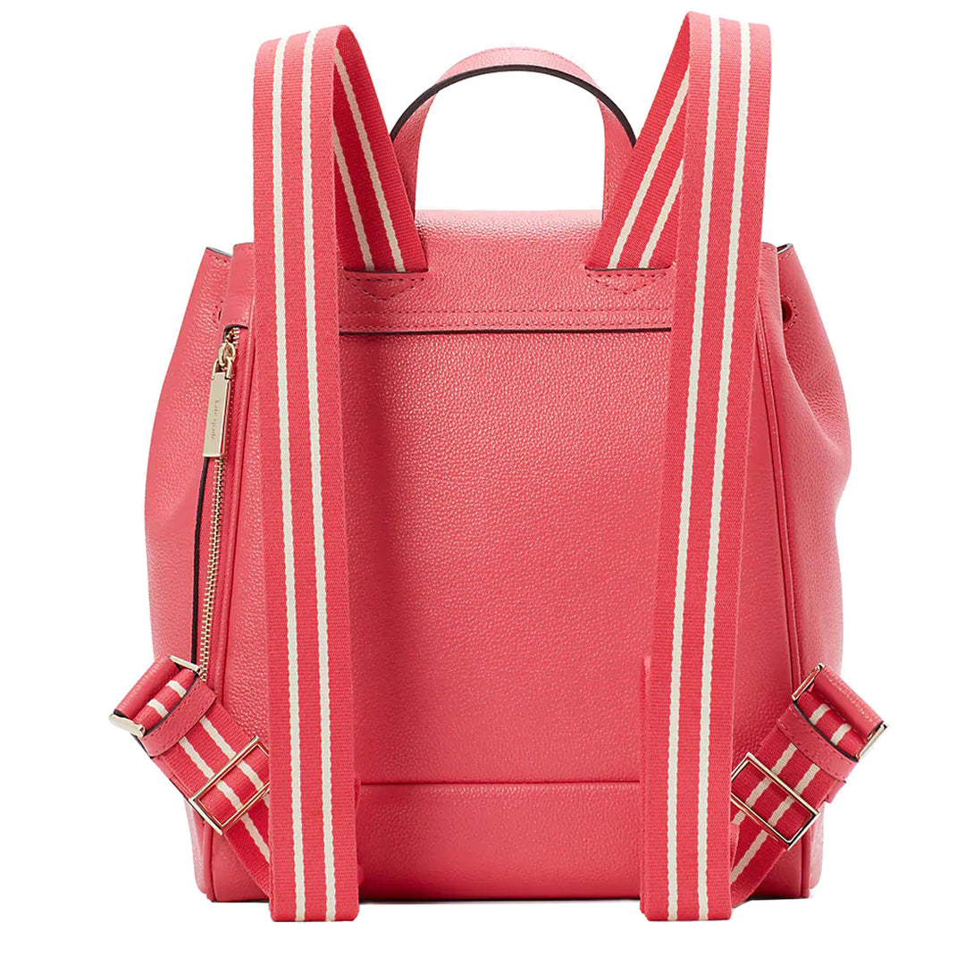 kate spade mini backpack red KSNY Natalie Backpack, Pomegranate Pink Crushed Velvet Convertible Crossbody, Luxurious Small Shoulder Purse For Women Convertible mini backpack in quilted cow leather Kate Spade New York Leather