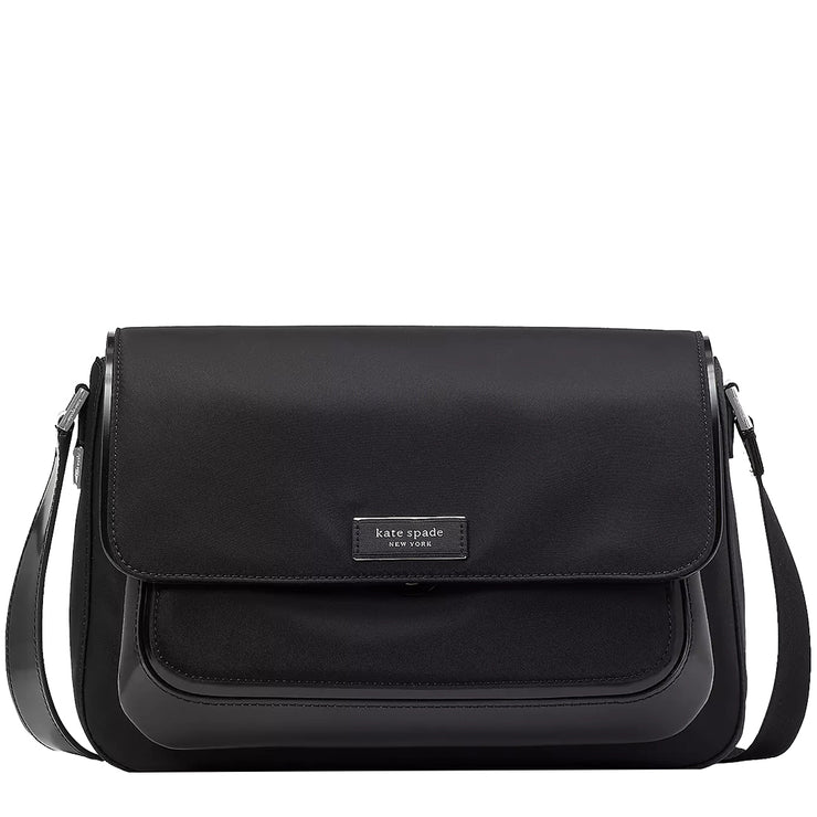 Buy Kate Spade Sam Icon KSNYL Nylon Medium Messenger Bag in Black KB135 Online in Singapore | PinkOrchard.com