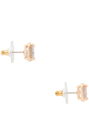 Buy Kate Spade Save The Date Pave Princess Cut Studs Earrings in Clear/ Rose Gold o0r00161 Online in Singapore | PinkOrchard.com
