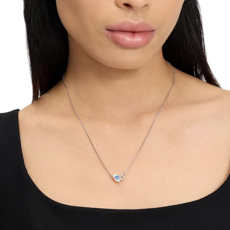 Female Model Wearing Kate Spade Shine Me Up Pendant Necklace in Neutral Multi KJ391