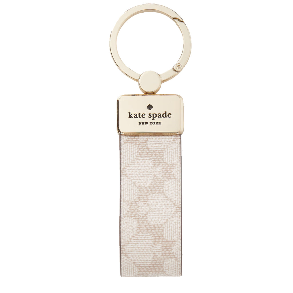 KATE SPADE ケイトスペード モーガン ドッティ フローラル エンボスド キー ホルダー ホワイト【KS-207】 - メルカリ