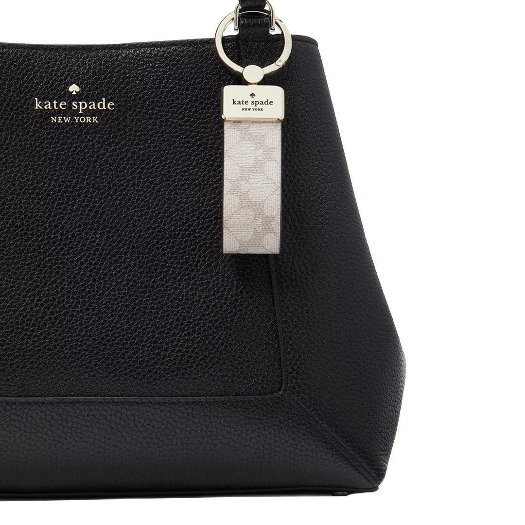Buy Kate Spade Signature Spade Flower Keyfob in Dark Beige Multi