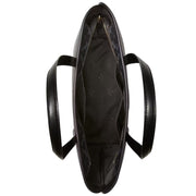 Interior View of Kate Spade Signature Spade Flower Large Tote Bag - Black KG086