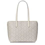 Buy Kate Spade Signature Spade Flower Large Tote in Dark Mushroom Cap Multi KG086 Online in Singapore | PinkOrchard.com
