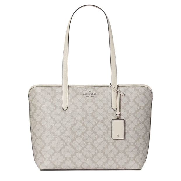 Buy Kate Spade Signature Spade Flower Large Tote in Dark Mushroom Cap Multi KG086 Online in Singapore | PinkOrchard.com