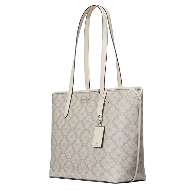 Buy Kate Spade Signature Spade Flower Large Tote in Dark Mushroom Cap Multi KG086 Online in Singapore | PinkOrchard.com