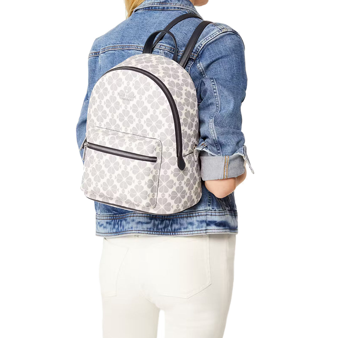 Kate Spade Spade Flower Medium Backpack Navy # KG482 Buy Kate Spade Signature Spade Flower Medium Backpack Bag in  main image 2