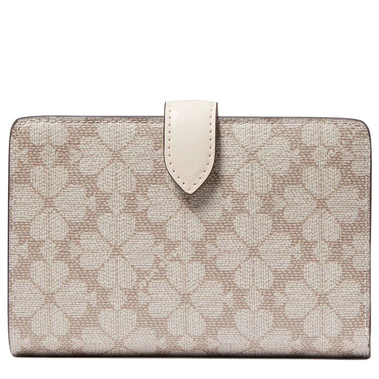 Buy Kate Spade Signature Spade Flower Medium Compact Bifold Wallet in Dark Mushroom Cap Multi KG488 Online in Singapore | PinkOrchard.com
