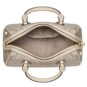 Kate Spade Spade Flower Dolly Small Duffle Crossbody Bag in Dark Beige Multi KG483