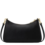 Back View of Kate Spade Spade Flower Embroidered Medium Convertible Crossbody Bag - Black KL955