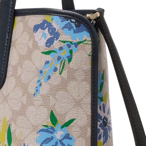 Buy Kate Spade Spade Flower Floral Small Tote Bag in Blazer Blue Multi KL002 Online in Singapore | PinkOrchard.com