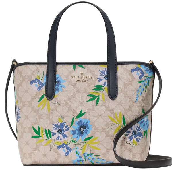 Buy Kate Spade Spade Flower Floral Small Tote Bag in Blazer Blue Multi KL002 Online in Singapore | PinkOrchard.com