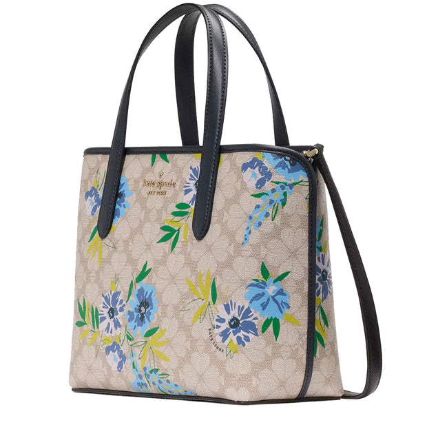 Buy Kate Spade Spade Flower Floral Small Tote Bag in Blazer Blue Multi KL002 Online in Singapore | PinkOrchard.com