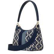 Kate Spade Spade Flower Jacquard Stripe Sam Small Convertible Shoulder Bag in Blue Multicolor k9033