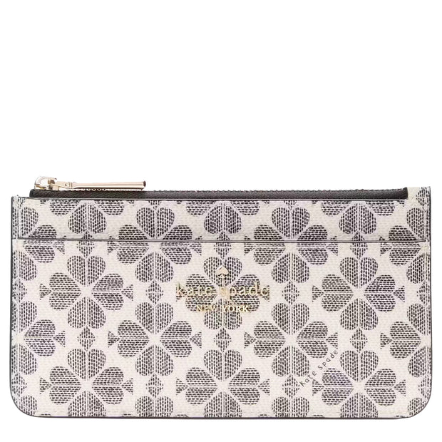 Buy Kate Spade Spade Flower Large Slim Card Holder in Black Multi KK895 Online in Singapore | PinkOrchard.com