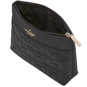 Buy Kate Spade Spade Flower Quilted Cosmetic Pouch in Black KK254 Online in Singapore | PinkOrchard.com