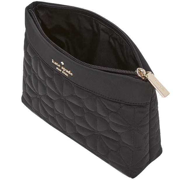 Buy Kate Spade Spade Flower Quilted Cosmetic Pouch in Black KK254 Online in Singapore | PinkOrchard.com