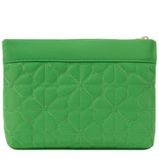 Buy Kate Spade Spade Flower Quilted Cosmetic Pouch in KS Green KK254 Online in Singapore | PinkOrchard.com