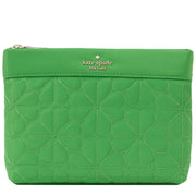 Buy Kate Spade Spade Flower Quilted Cosmetic Pouch in KS Green KK254 Online in Singapore | PinkOrchard.com