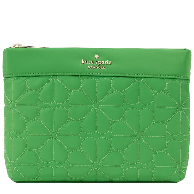 Buy Kate Spade Spade Flower Quilted Cosmetic Pouch in KS Green KK254 Online in Singapore | PinkOrchard.com