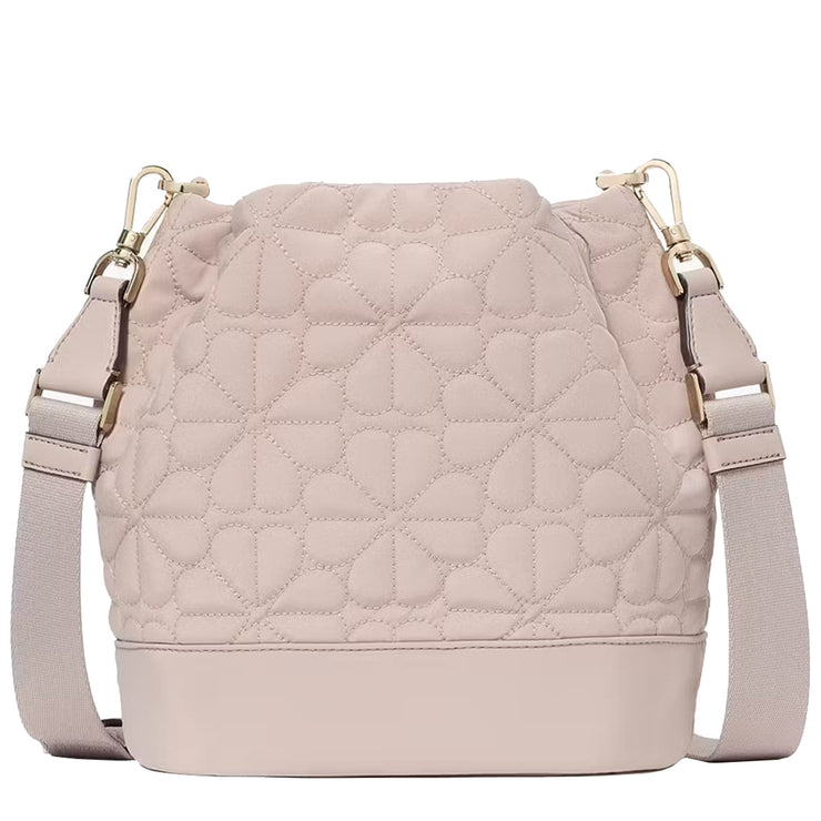 Buy Kate Spade Flower Quilted Fabric Bucket Bag in Cozy Grey KK076 Online in Singapore | PinkOrchard.com