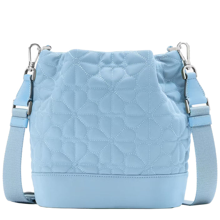 Buy Kate Spade Flower Quilted Fabric Bucket Bag in Montauk Blue KK076 Online in Singapore | PinkOrchard.com