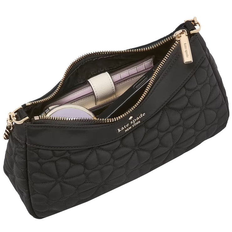 Buy Kate Spade Flower Quilted Fabric Convertible Crossbody Bag in Black KK077 Online in Singapore | PinkOrchard.com