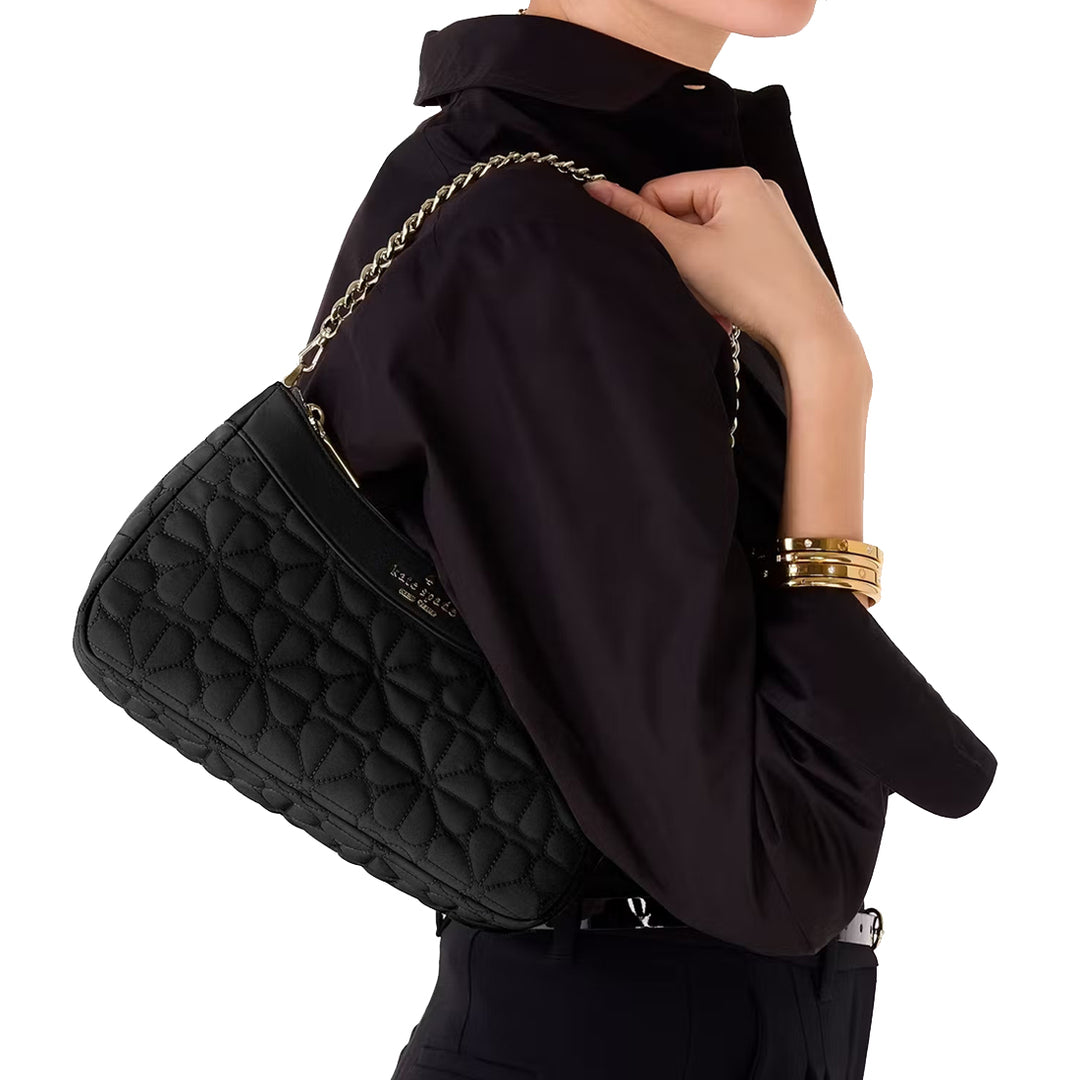 【Kate Spade】Spade Flower Quilted Crossbody ◆国内発送◆ Spade Flower Quilted Fabric Convertible Crossbody KS GREEN