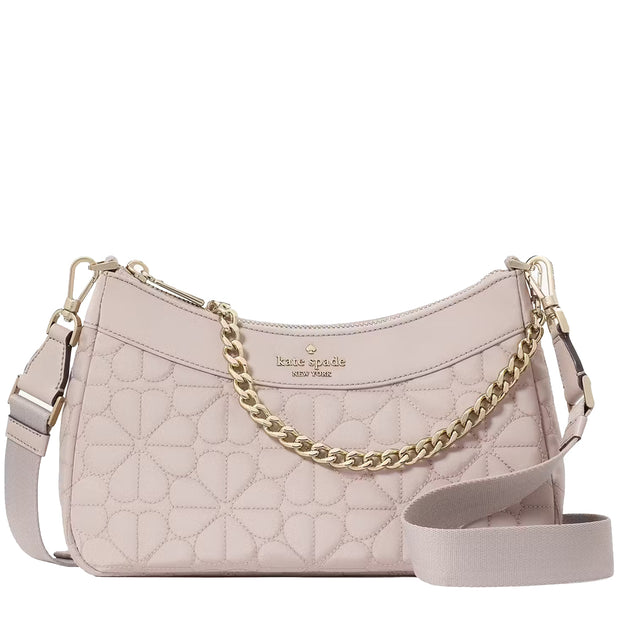 Buy Kate Spade Spade Flower Quilted Fabric Convertible Crossbody Bag in Cozy Grey KK077 Online in Singapore | PinkOrchard.com