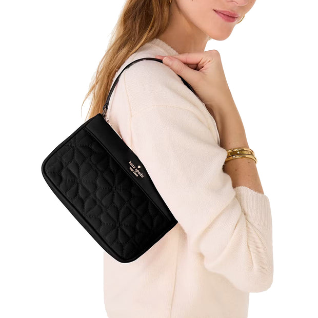 Buy Kate Spade Flower Quilted Fabric Convertible Wristlet Bag in Black KK255 Online in Singapore | PinkOrchard.com